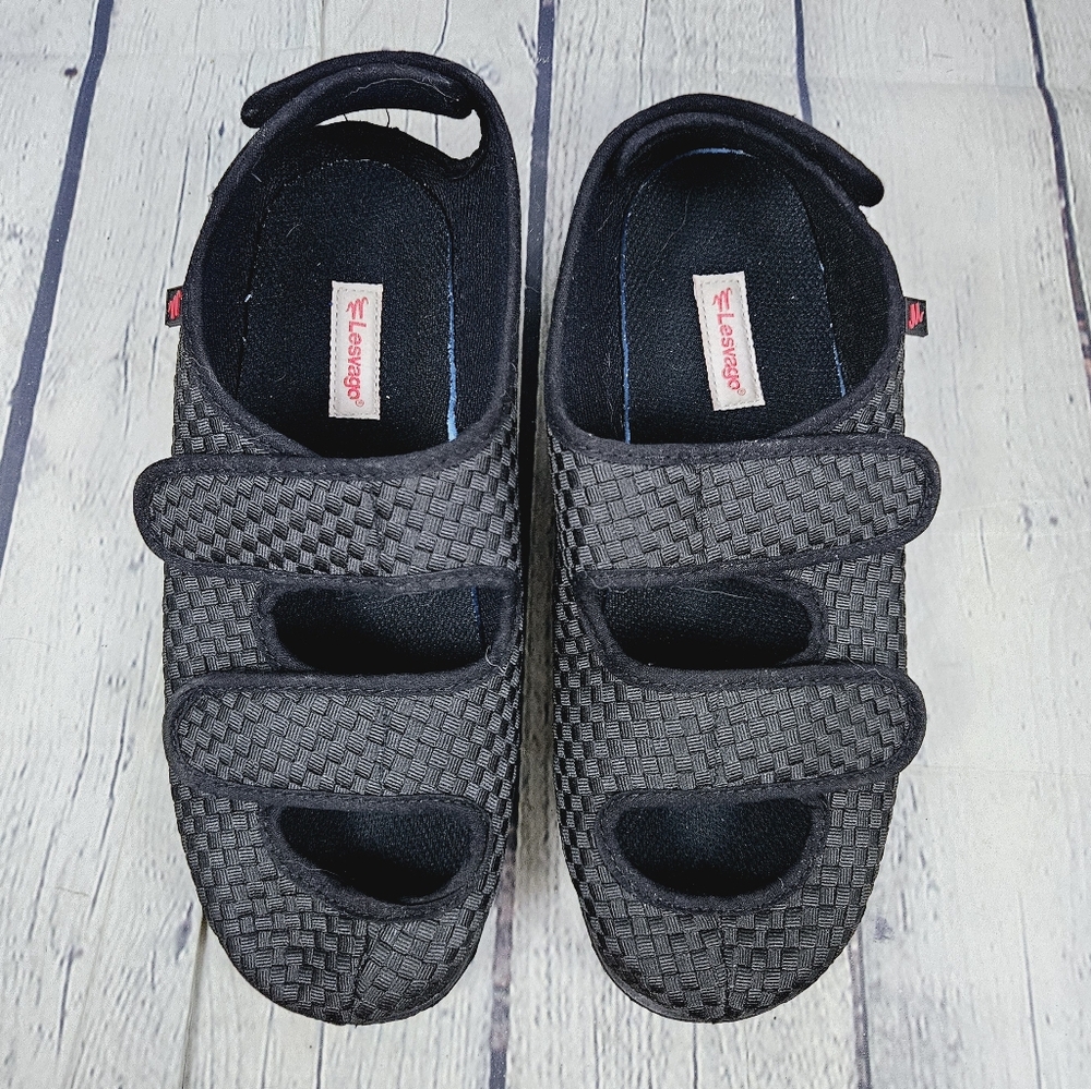 LESVAGO | unisex adjustable diabetic swollen edema orthopedic closed toe shoes